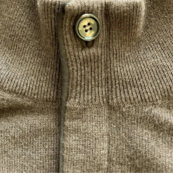 ERMENEGILDO ZEGNA  Cashmere Half-Zip Mock-Neck Sweater quiet luxury prep… - Picture 10 of 11